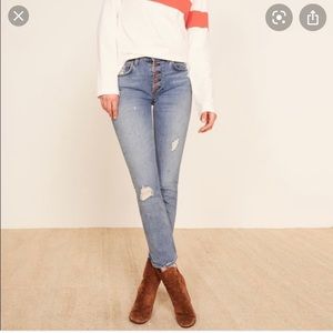 Reformation Winona Button Fly Jeans